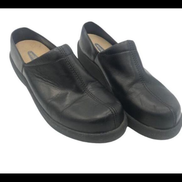 Wolky Black Platform Shoes Walking Comfort Size 41 EU US 10/10.5 - Picture 9 of 14